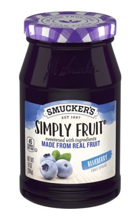 smuckers blueberry simply fruit