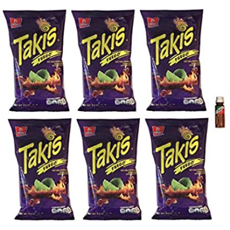 Amazon.com: Takis Fuego Hot Chili Pepper & Lime Tortilla Chips, 9.9-Ounce Bag (1 Pack)