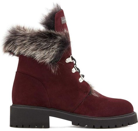 Phillis shearling lined combat boots