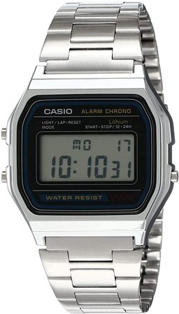 Amazon.com: Casio Men's A158WA-1DF Stainless Steel Digital Watch: Casio: Watches