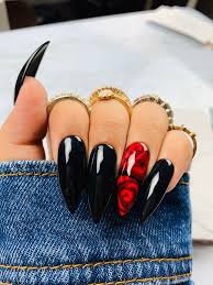 black and red nails - Google Search