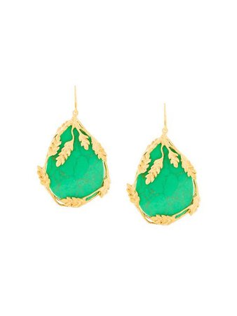 Aurelie Bidermann Francoise turquoise earrings