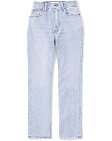 Abercrombie & Fitch Abercrombie & Fitch Curve Love Ultra High Rise Ankle  Straight Jean, Zappos.com