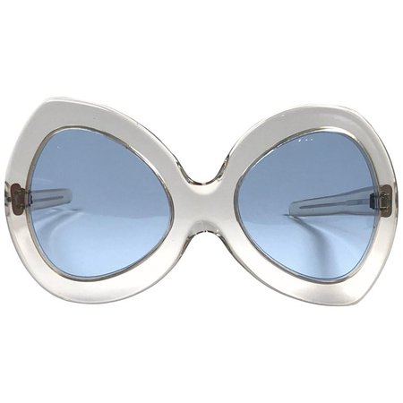 New Vintage Pierre Cardin Oversized Avantgarde Collector Item 1960's Sunglasses For Sale at 1stDibs