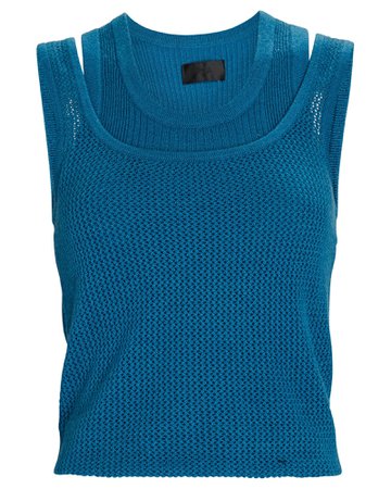 RtA Hayes Cashmere Layered Knit Tank | INTERMIX®