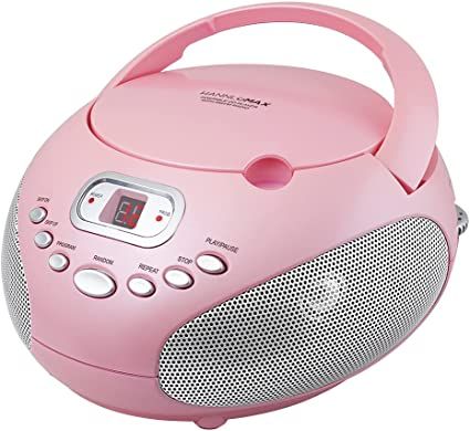 Amazon.com: HANNLOMAX HX-319CD Portable CD Boombox, AM/FM Radio, LED Display, Aux-in Jack, AC/DC Dual Power Source (Pink) : Electronics