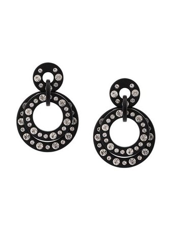 Lele Sadoughi embellished hoop earrings