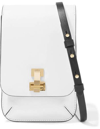 THE VOLON - E.z Mini Leather Shoulder Bag - White