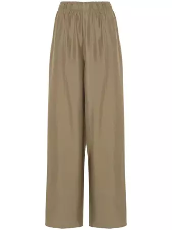 Prada Enamel triangle-logo Trousers pants - Farfetch