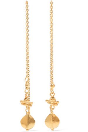 Chan Luu | Gold-plated earrings | NET-A-PORTER.COM