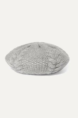 Portolano | Cable-knit cashmere beret and gloves set | NET-A-PORTER.COM