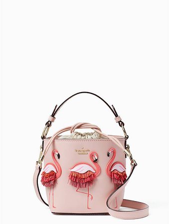 Flamingo bucket purse