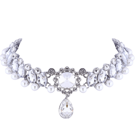 street_shoot_drop-shaped_diamond-studded_imitation_pearl_choker_female_necklace_2.png (716×720)