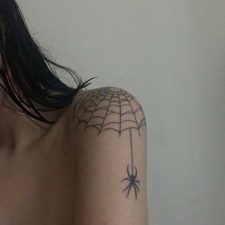 sternum tattoo spider web - Google Search