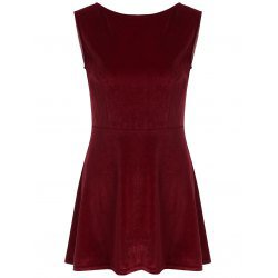 Wholesale Ethnic Style Round Neck Sleeveless Printed Slimming Women's Dress M Coffee Online. Cheap Printed Summer Dress And Printed Sweater Dress on Rosewholesale.com
