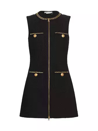 Shop Alice + Olivia Lacchan Tweed Minidress | Saks Fifth Avenue