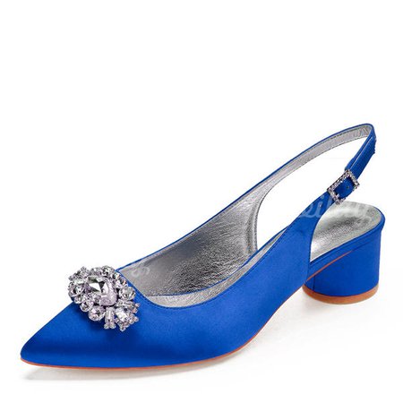 blue silk closed toe heels - Google Search