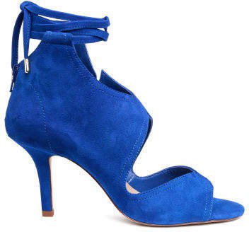 Suede Sandals - Blue