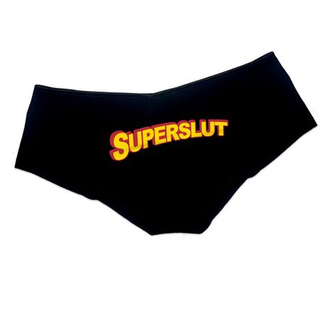 Super Slut Panties Superslut Boyshort Booty Panty Womens