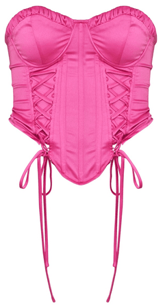 hot pink corset