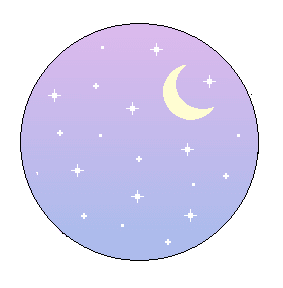 purple moon pixel
