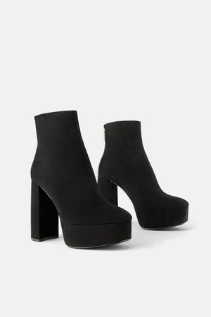 PLATFORM HEELED ANKLE BOOTS - NEW IN-TRF | ZARA United States