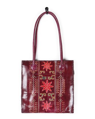 70s Indian Tooled Leather Folk Handbag | Bags & Purses | Rokit Vintage Clothing