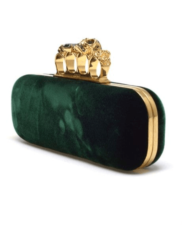 Emerald & gold ring clutch