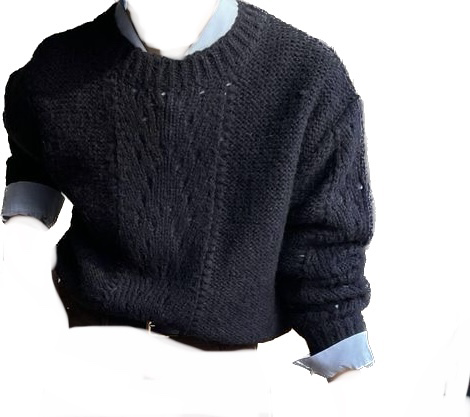 blue academia sweater