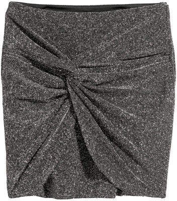 Glittery skirt - Black