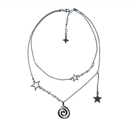necklace star swirl jewelry