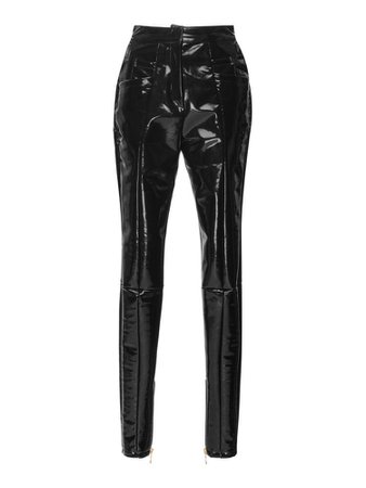 ITZY CHAEREONG LEATHER PANTS PNG