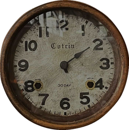 vintage rustic clock