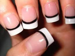 creative french tip nails - Google Search