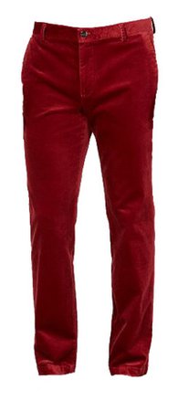 men’s velvet red pants
