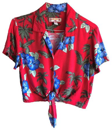 open and tied hawaiian shirt - Google Search