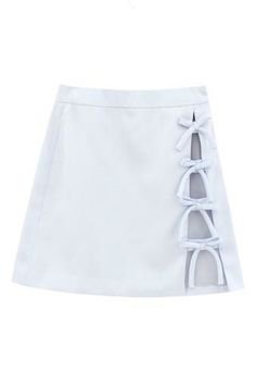 light blue white skirt