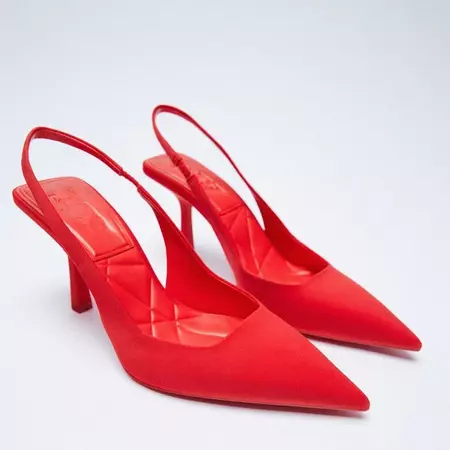 Xajzpa New Women's Closed Toe Red Single Shoes with Stiletto Heel Mid- – xajzpa