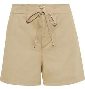Cotton-blend Twill Shorts