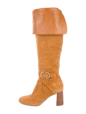 Chloé Suede Over-The-Knee Boots - Shoes - CHL97186 | The RealReal
