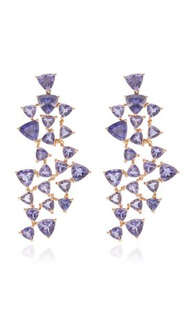 Iolite Puzzle Earrings By Karma El Khalil | Moda Operandi