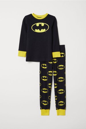 Jersey pyjamas - Black/Batman - Kids | H&M GB