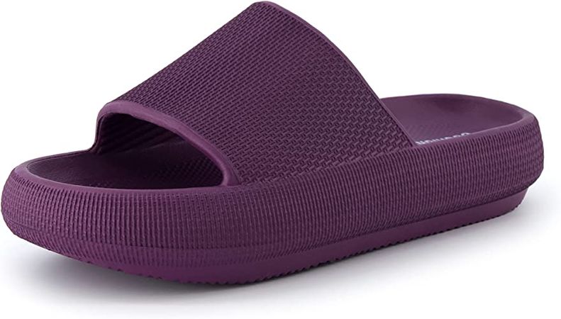 CUSHIONAIRE Women's Feather recovery slide sandals with +Comfort | Slides
