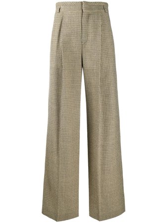 Chloé houndstooth wide-leg trousers