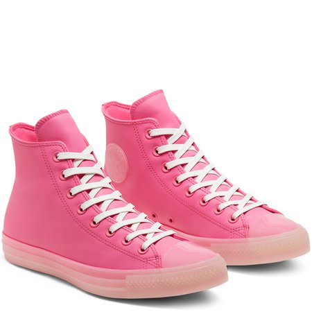 Unisex Neon Leather Chuck Taylor All Star High Top - Converse ES / PT