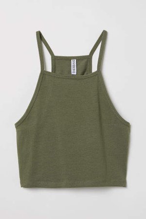 Short Camisole Top - Green