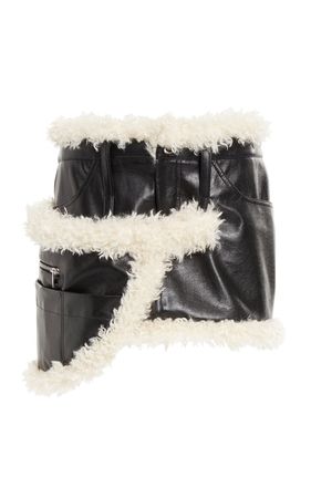Utilitary Faux-Leather Mini Skirt By Coperni | Moda Operandi