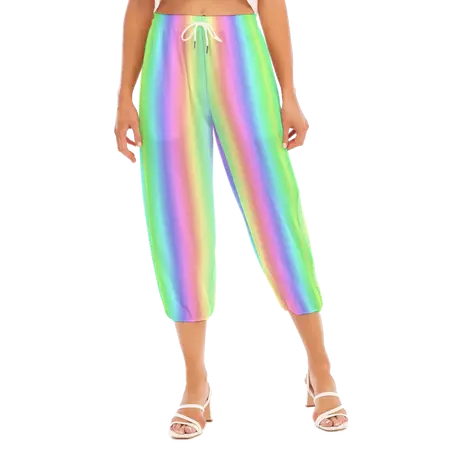 Gentle Rainbow Bloomers, Womens Adult Clown Pants Sweet Pastel Kawaii – yesdoubleyes