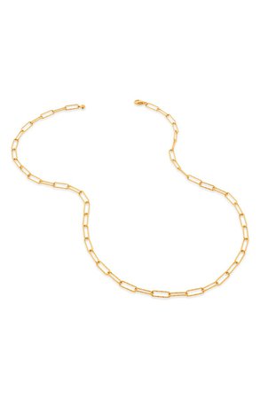 Monica Vinader Alta Textured Chain Necklace | Nordstrom