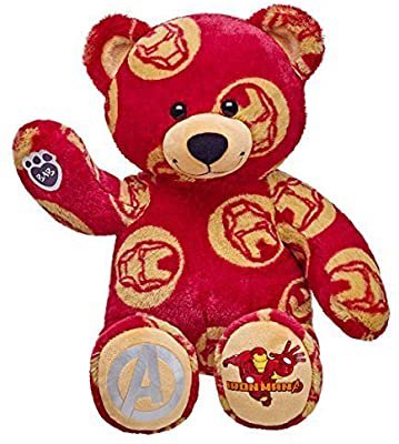 Amazon.com: Build a Bear Workshop 16 in. Iron Man Teddy Bear: Toys & Games